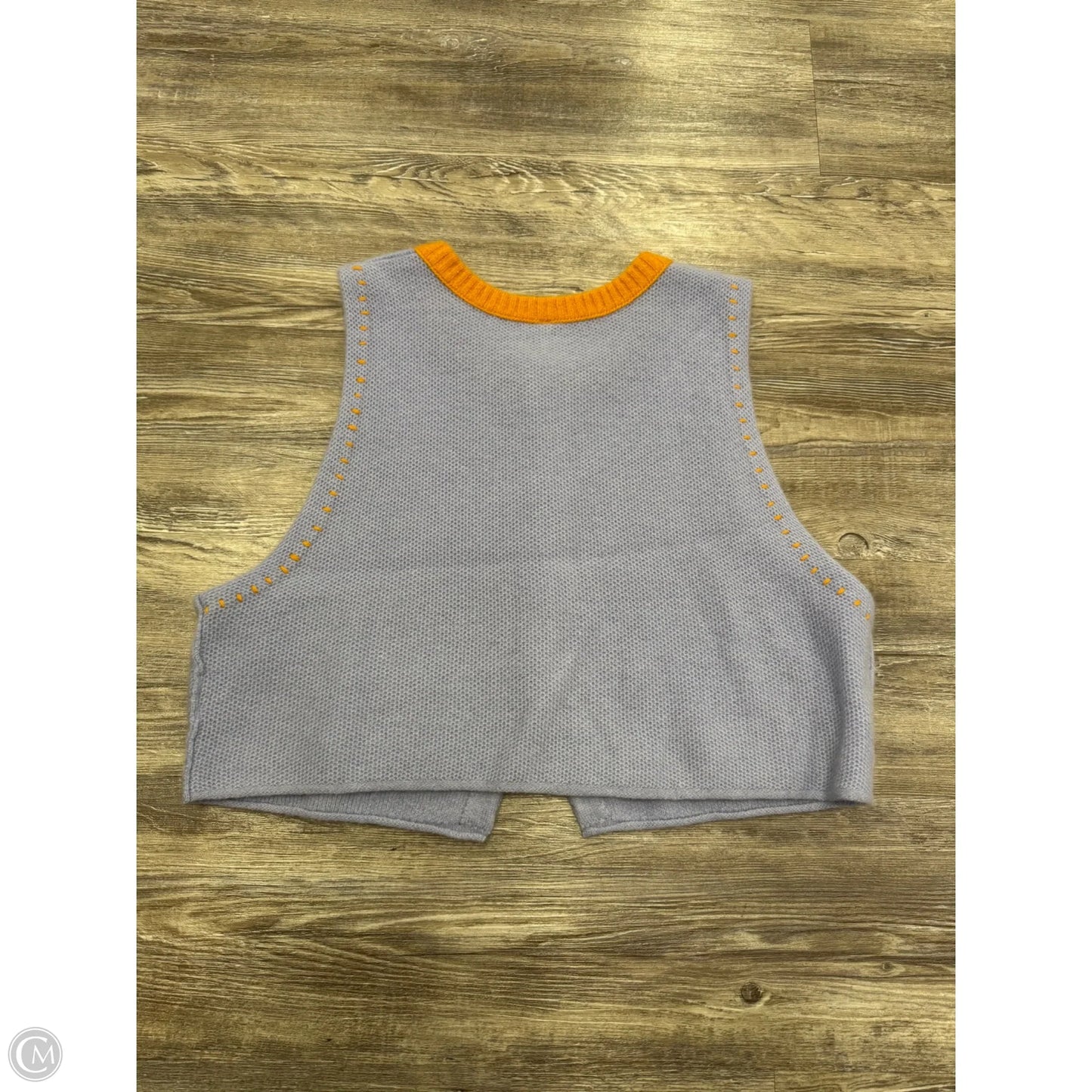 Vest Faux Fur & Sherpa By Free People In Purple & Yellow, Size: L