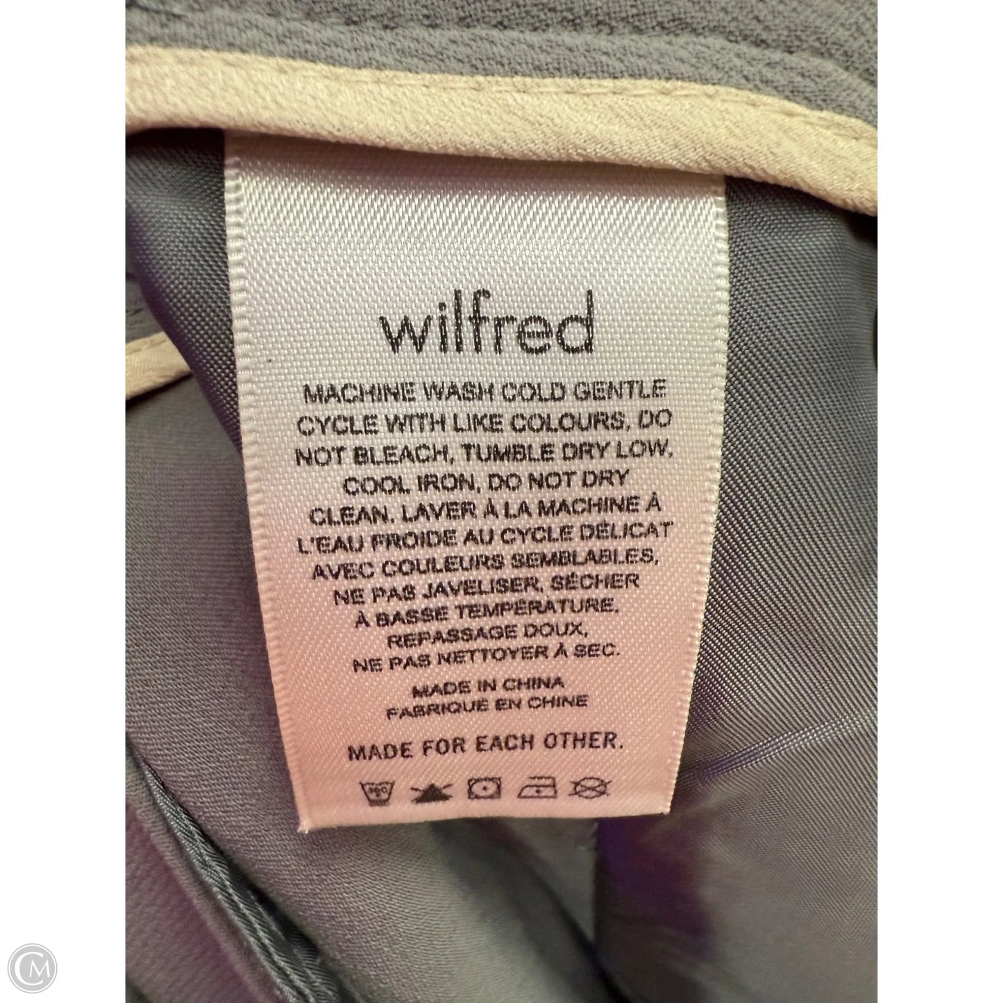 Pants Wide Leg By Wilfred In Taupe, Size: 12