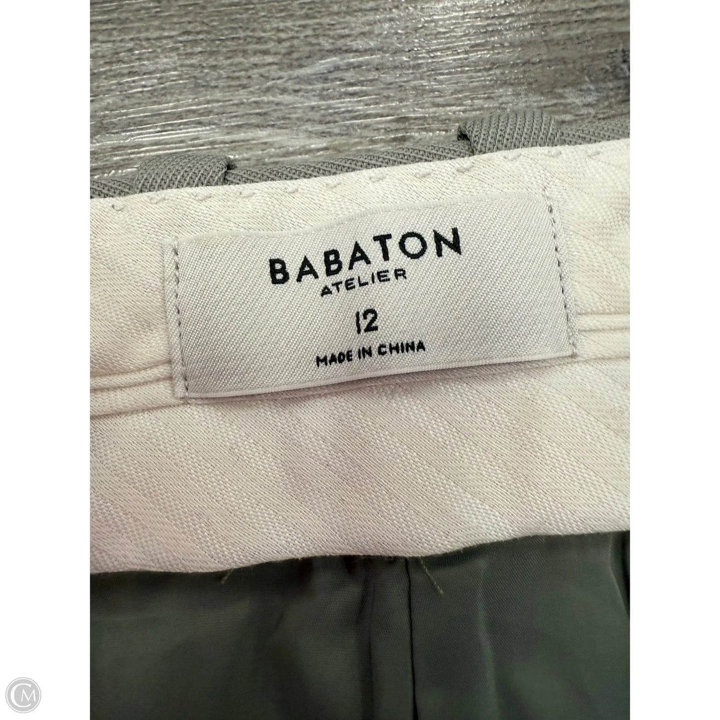 Pants Cropped By Babaton In Grey, Size: 12