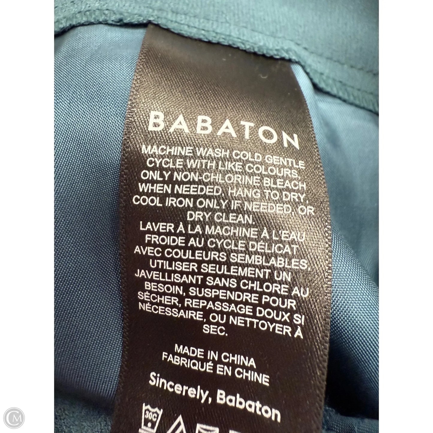 Pants Cropped By Babaton In Teal, Size: 12