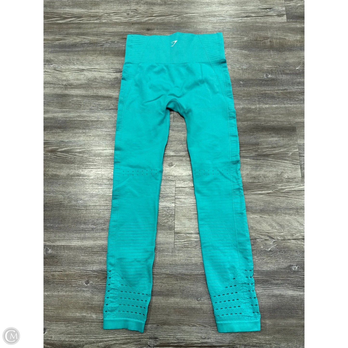 Athletic Leggings By Gym Shark In Teal, Size: S