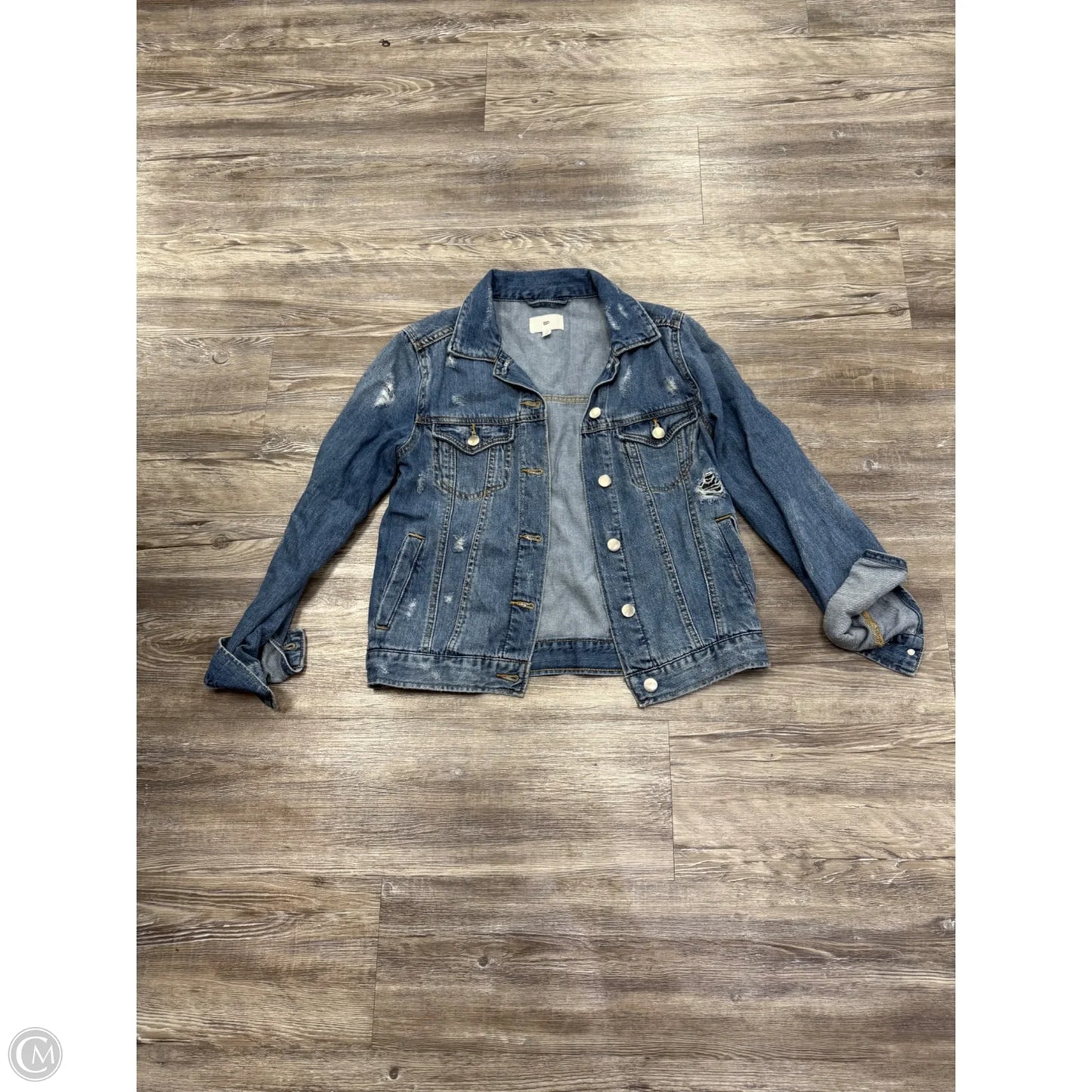 Jacket Denim By Bp In Blue Denim, Size: Xs