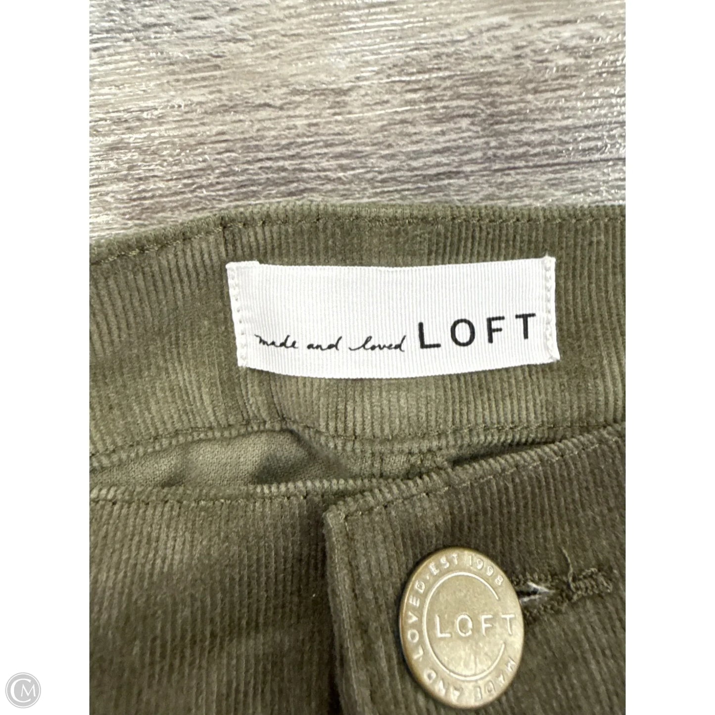 Pants Corduroy By Loft In Green, Size: 8