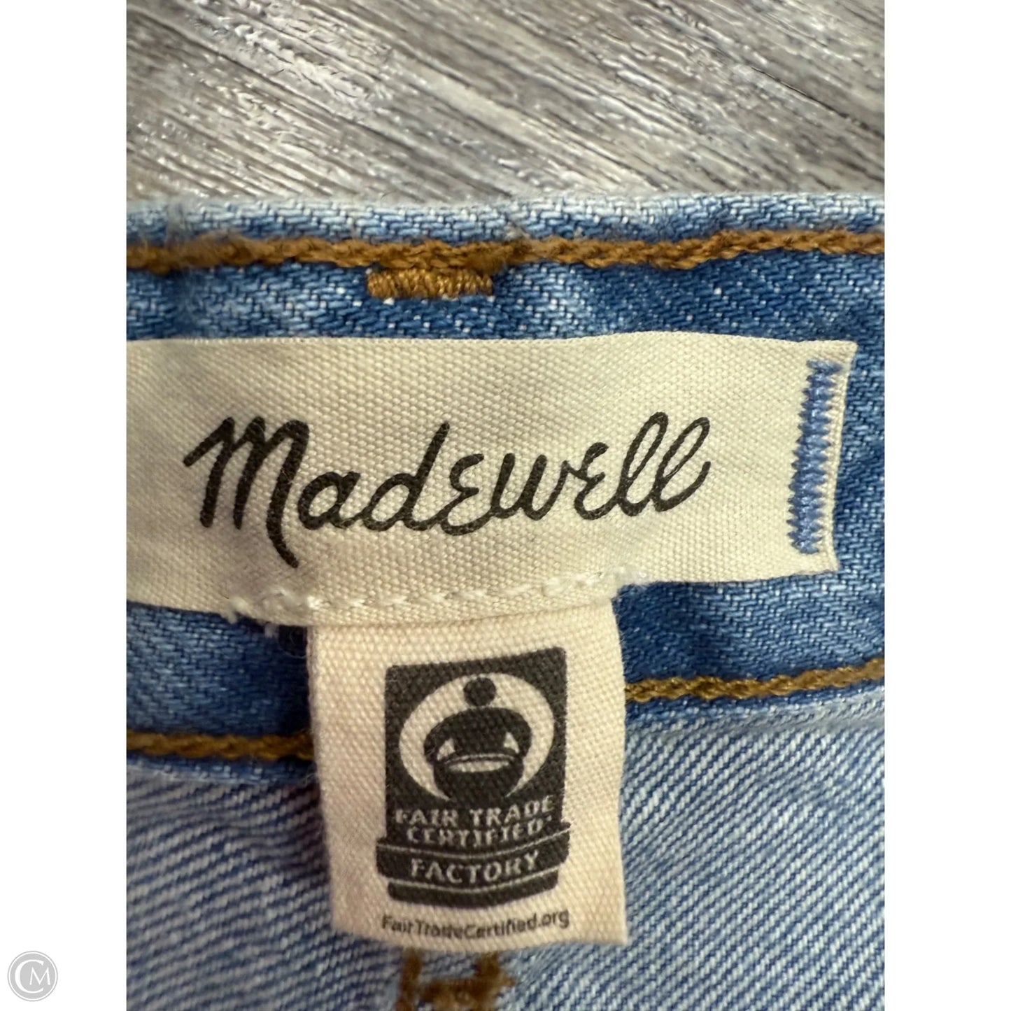 Jeans Wide Leg By Madewell In Blue Denim, Size: 14