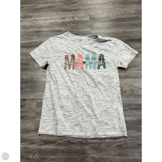 Top Short Sleeve By Boy Mom In Grey, Size: M
