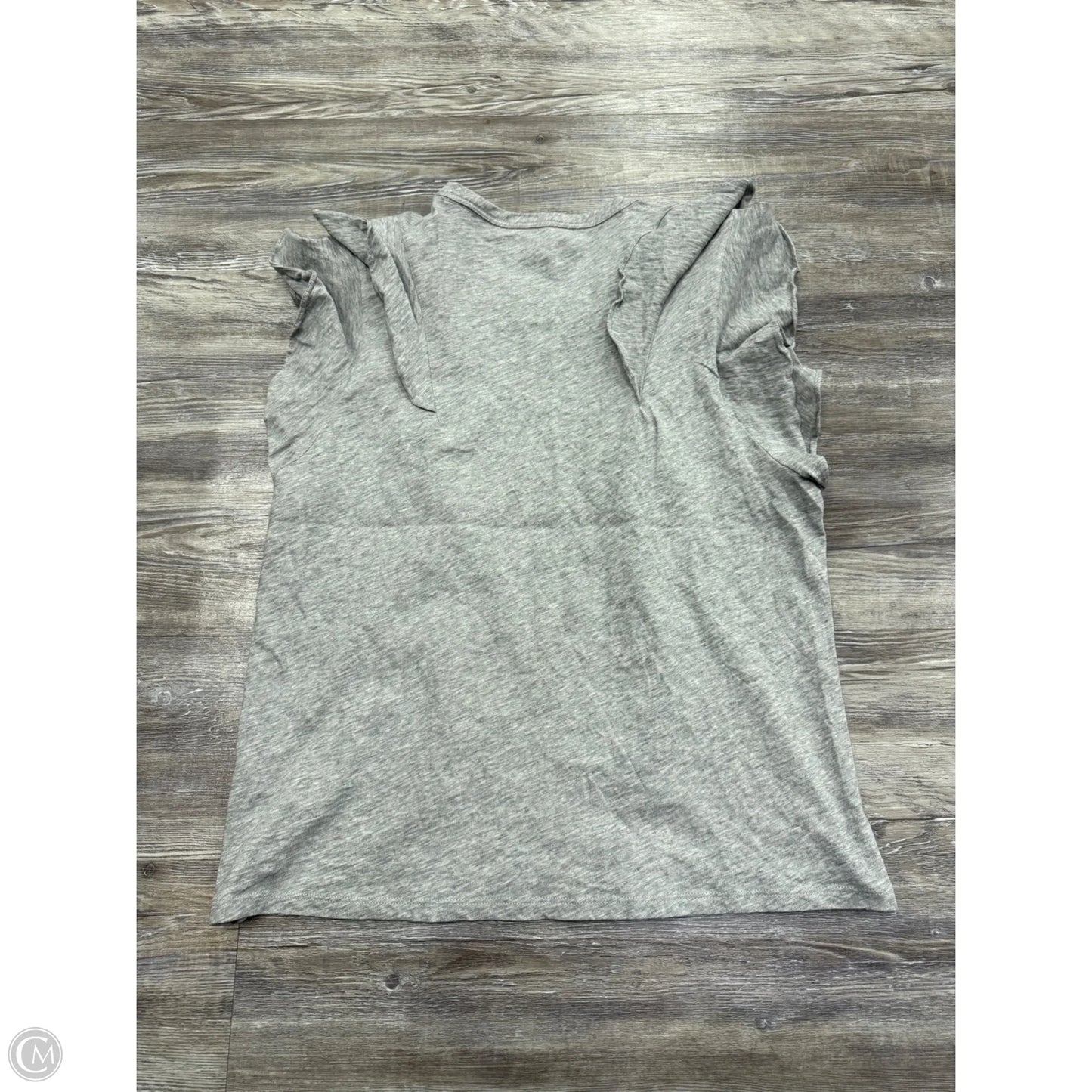 Top Short Sleeve By Veronica Beard In Grey, Size: Xl