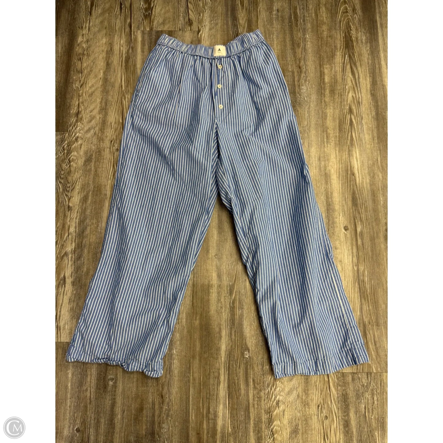 Pajama Pants By Anthropologie In Blue & White, Size: S