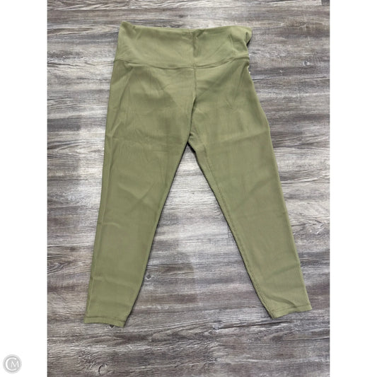 Athletic Leggings By Athleta In Green, Size: 1x