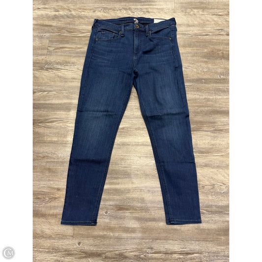 Jeans Skinny By Rag And Bone In Blue Denim, Size: 12
