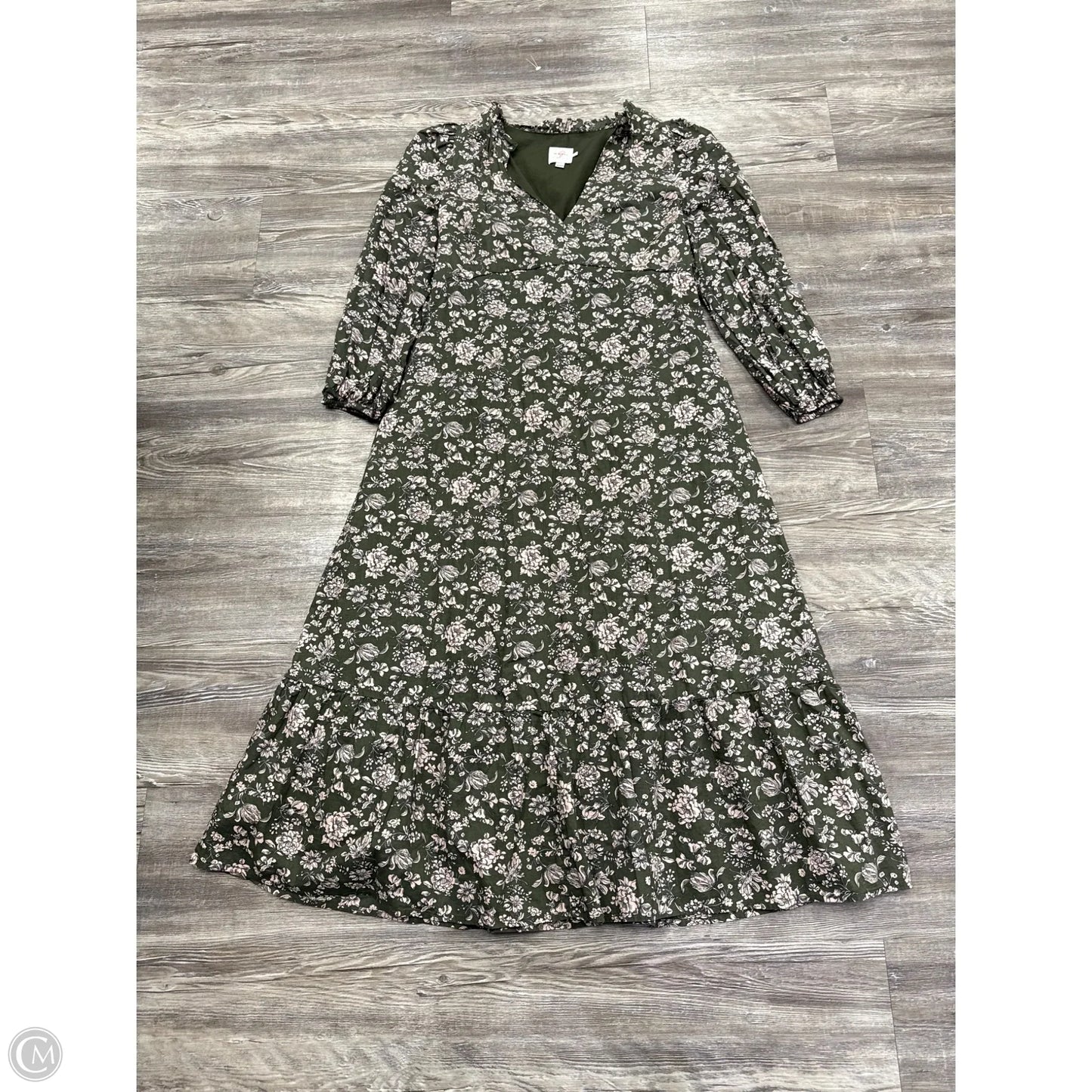 Dress Casual Midi By Hatch In Green, Size: Xs