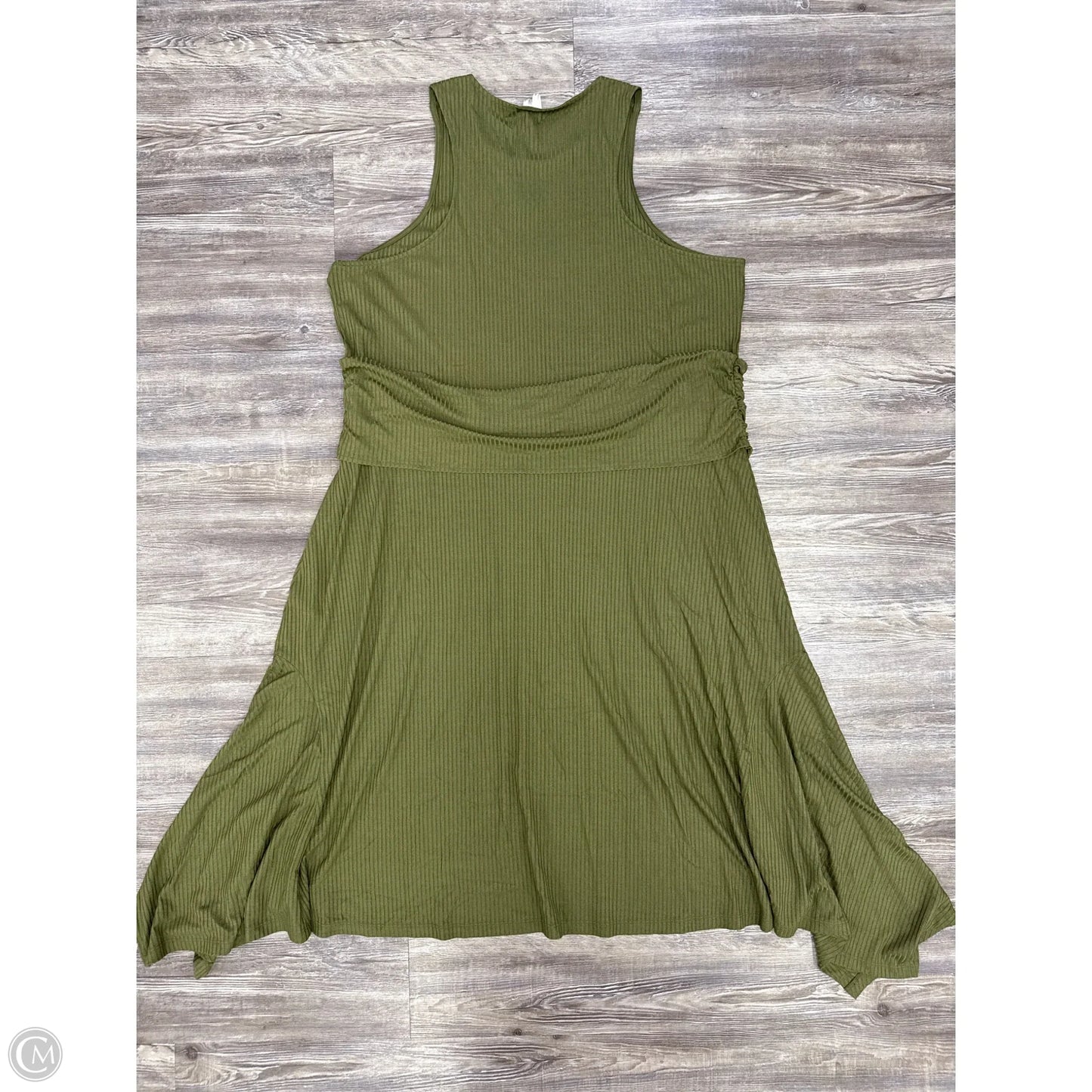 Dress Casual Midi By Anthropologie In Green, Size: 3x