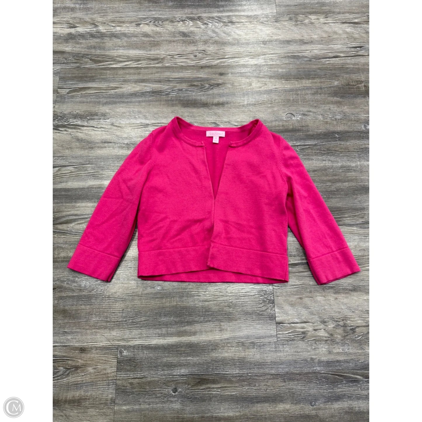 Sweater Cardigan Designer By Lilly Pulitzer In Pink, Size: M
