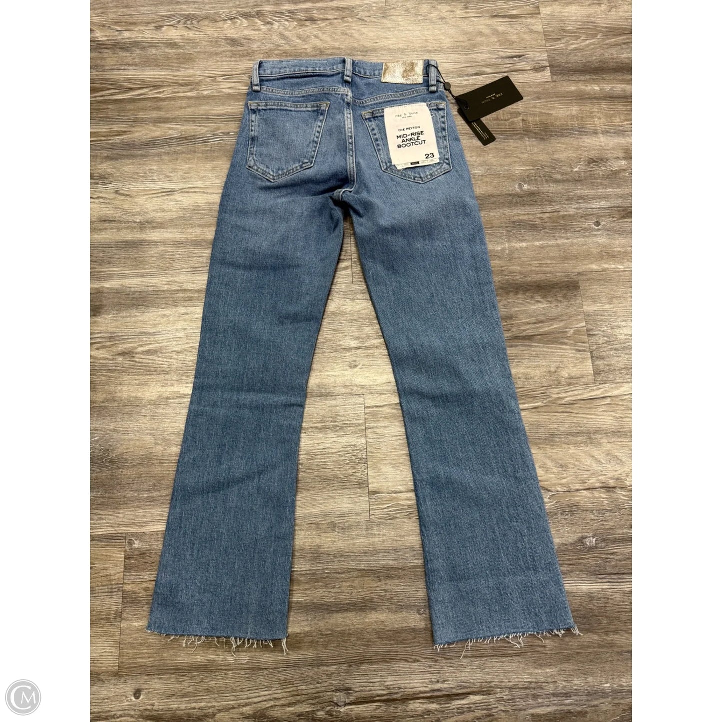 Jeans Straight By Rag And Bone In Blue Denim, Size: 0