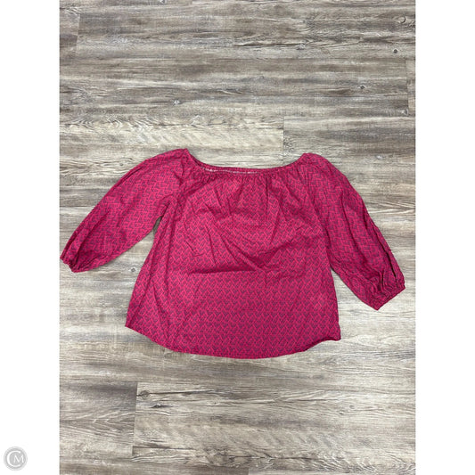 Top 3/4 Sleeve By Maeve In Pink, Size: Xs