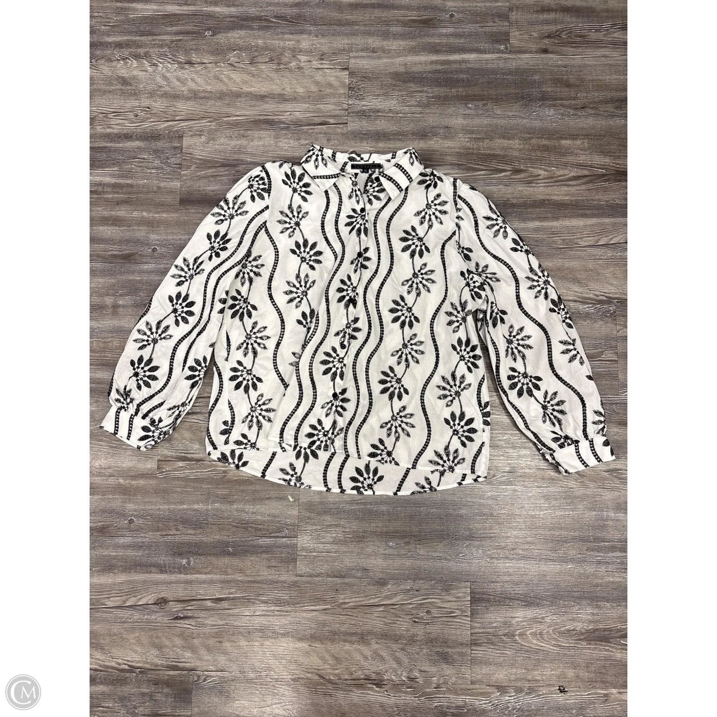 Top 3/4 Sleeve By Funsport In White, Size: Xl