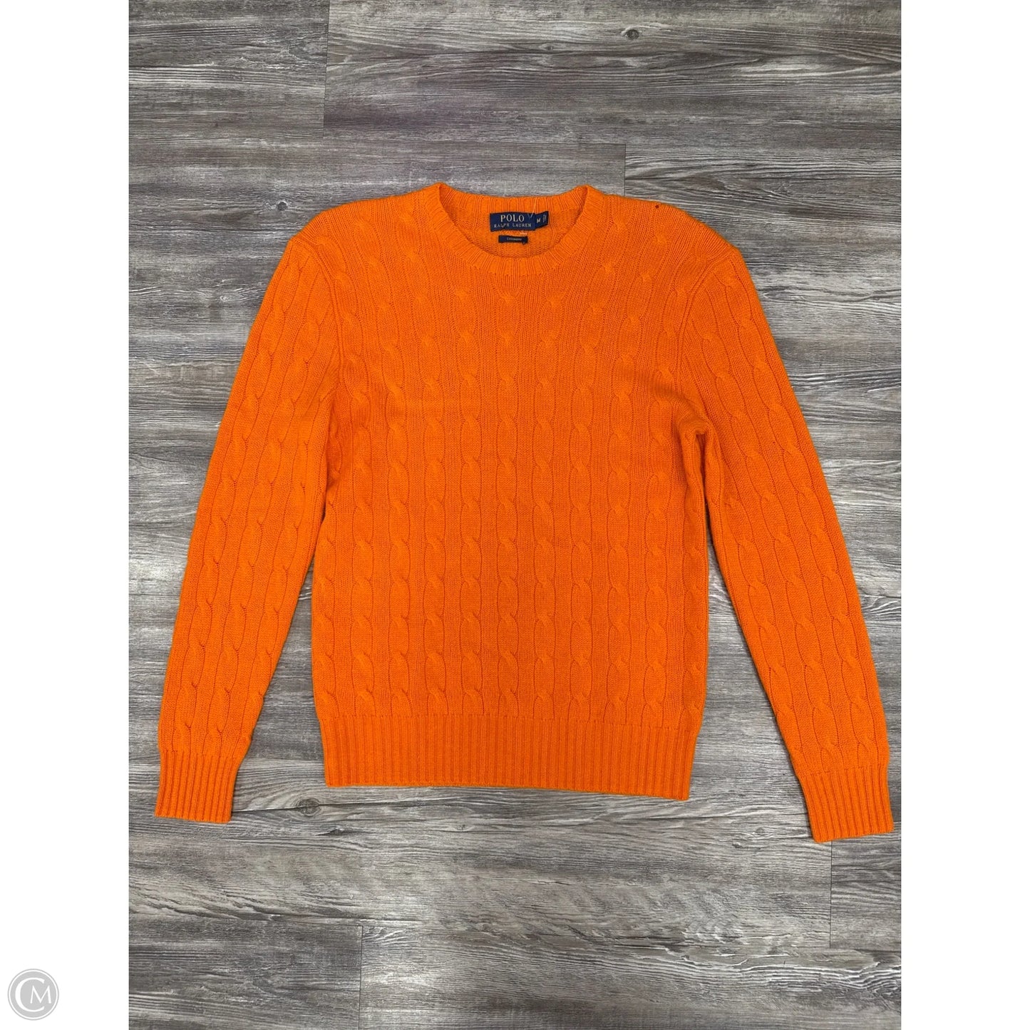 Sweater Cashmere By Polo Ralph Lauren In Orange, Size: M