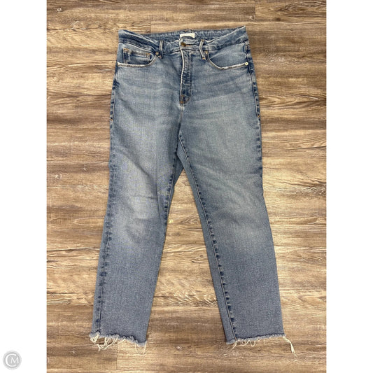 Jeans Straight By Good American In Blue Denim, Size: 10
