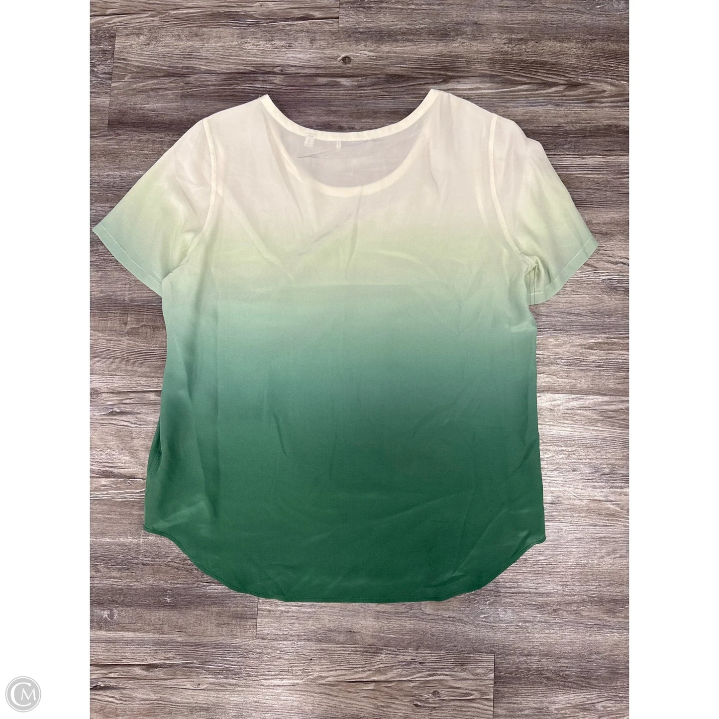 Top Short Sleeve By Equipment In Green, Size: Xl