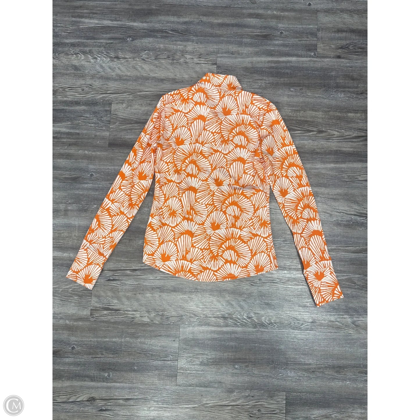 Athletic Jacket By Tommy Bahama In Orange & White, Size: S