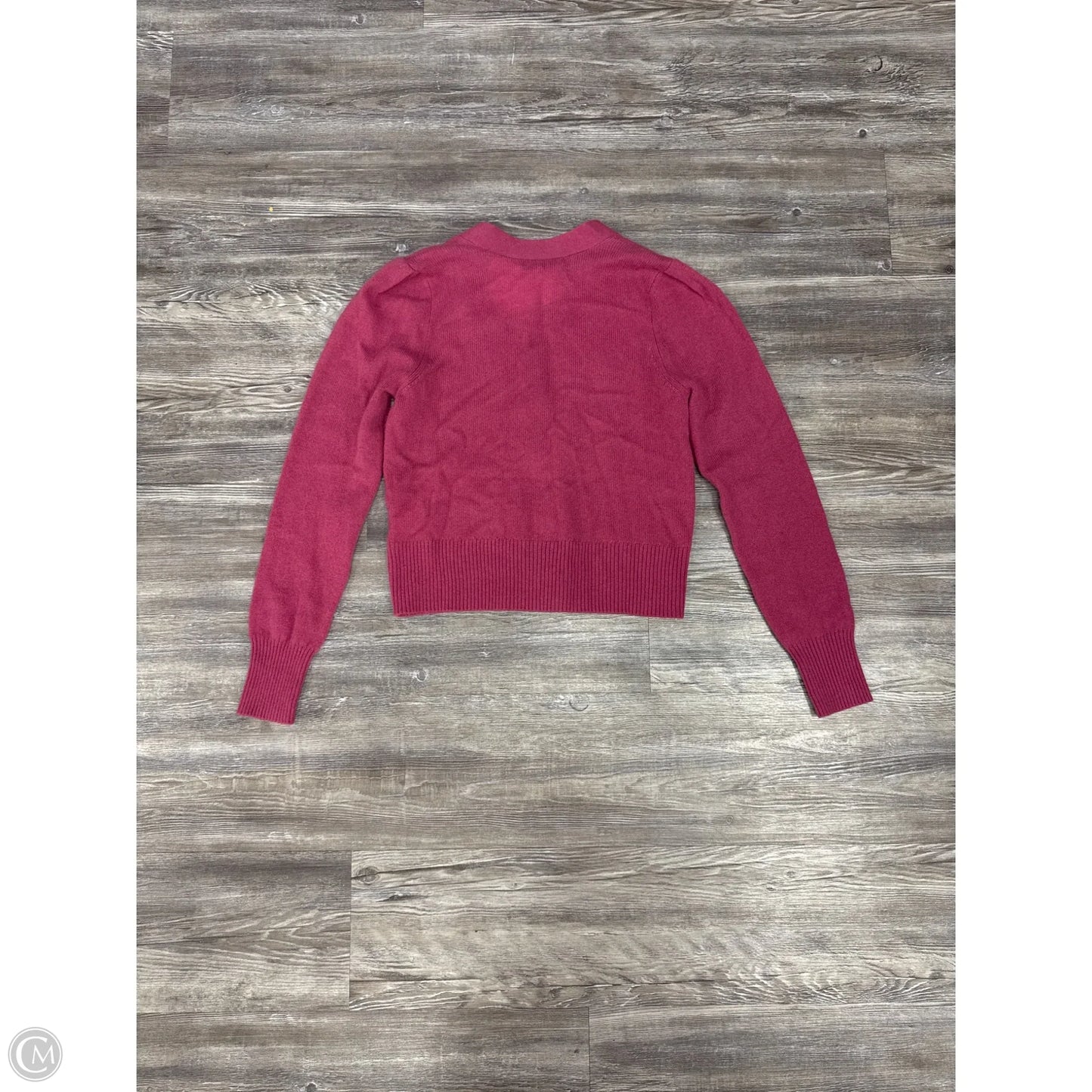 Sweater Cardigan By Veronica Beard In Pink, Size: S