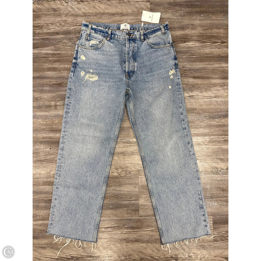 Jeans Wide Leg By Anine Bing In Blue Denim, Size: 10