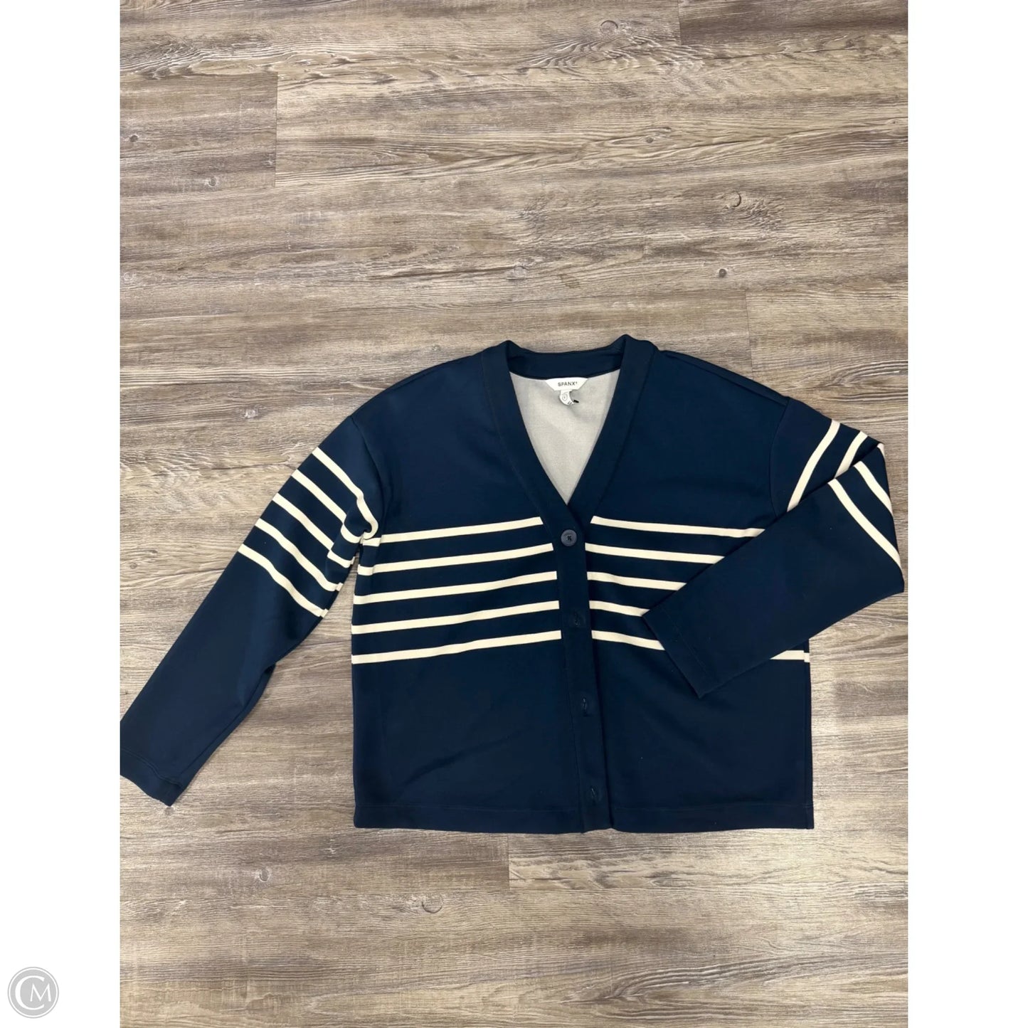Cardigan By Spanx In Blue & White, Size: S