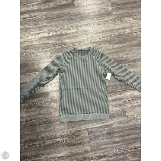 Athletic Top Long Sleeve Crewneck By Lululemon In Green, Size: Xs