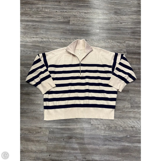 Sweater By Free People In Blue & Cream, Size: M