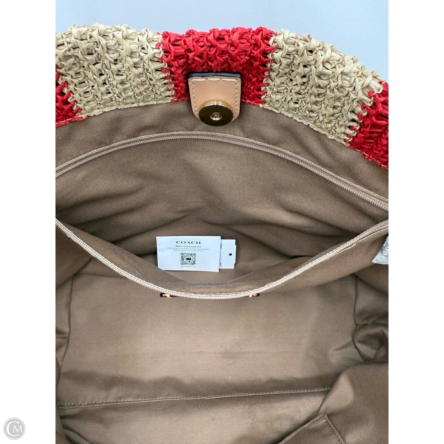 Handbag Designer By Coach, Size: Large