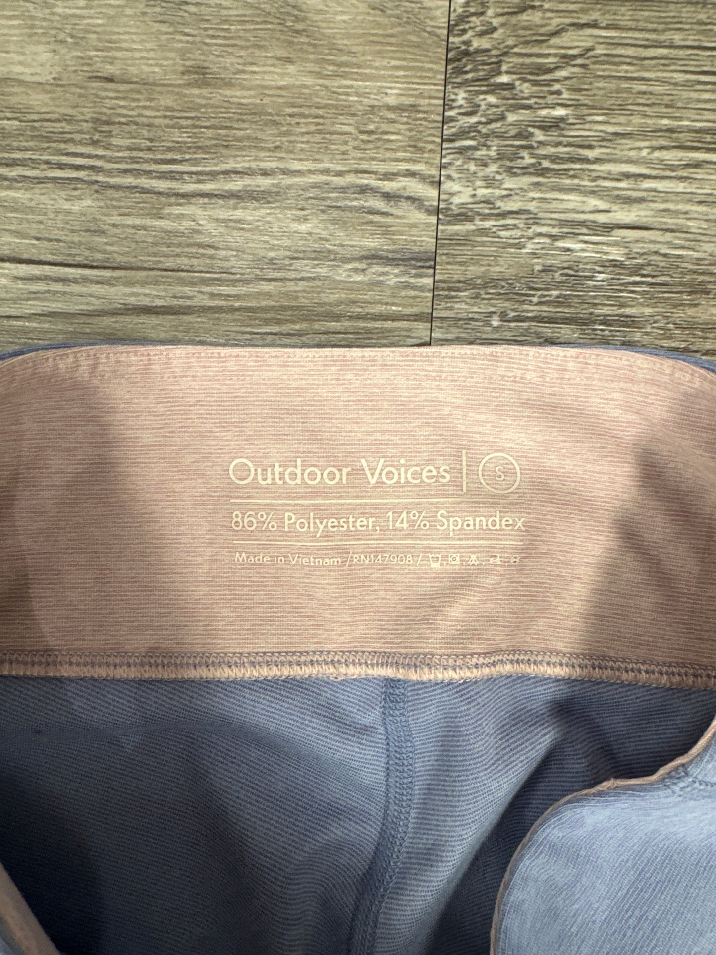 Athletic Leggings By Outdoor Voices In Blue & Purple, Size: S