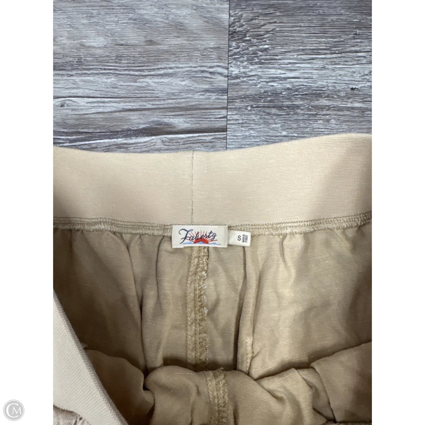 Pants Joggers By Faherty In Tan, Size: S
