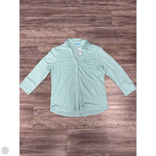 Top Long Sleeve By J Mclaughlin In Blue, Size: M