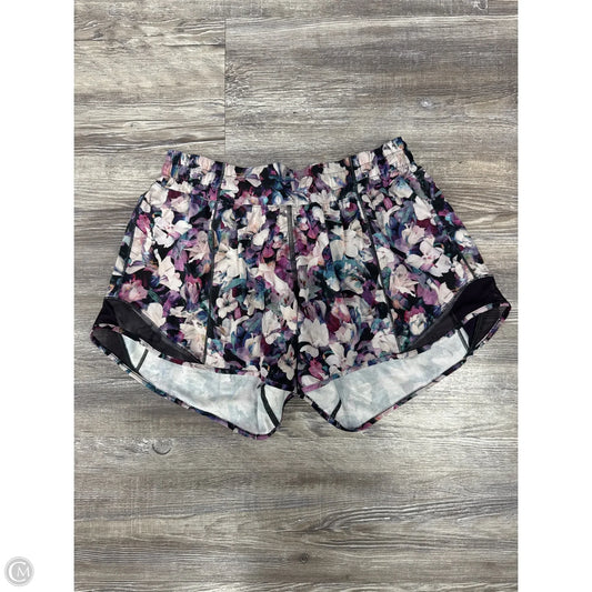Athletic Shorts By Lululemon In Floral Print, Size: 6