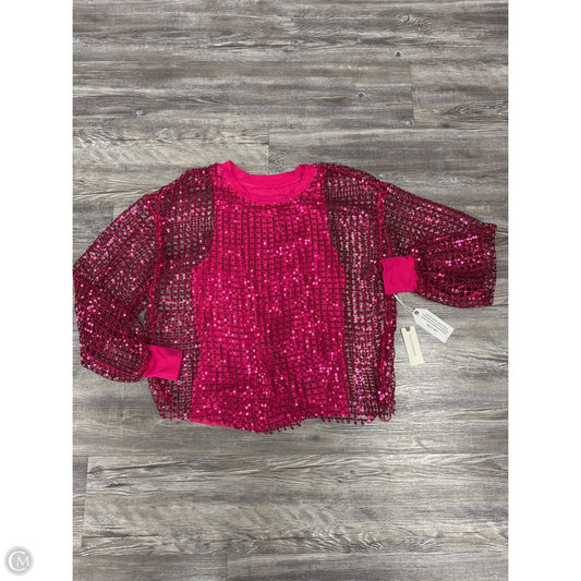 Top Long Sleeve By Pilcro In Pink, Size: S