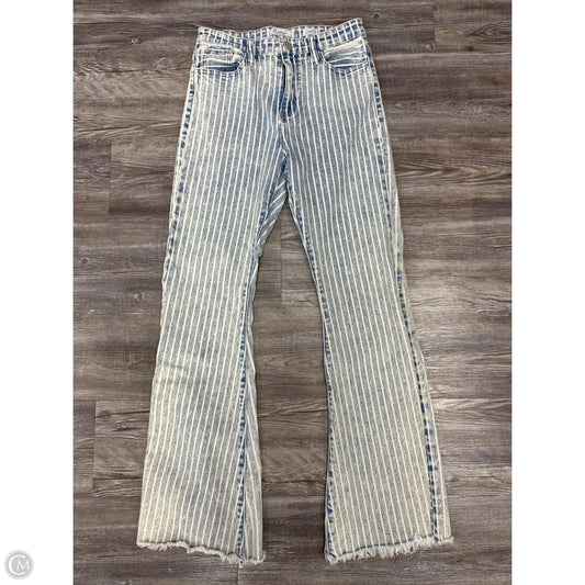 Jeans Flared By Kancan In Blue Denim, Size: 4