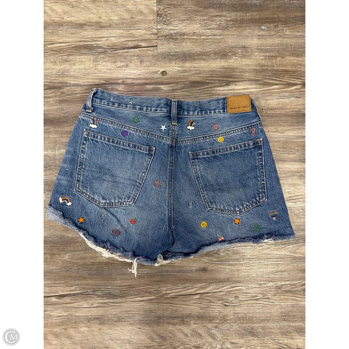 Shorts By American Eagle In Blue Denim, Size: 8