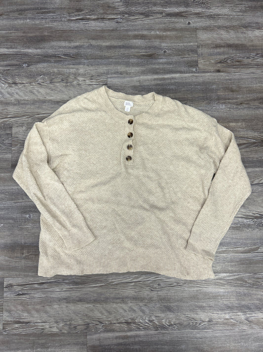 Sweater By Stars Above In Cream, Size: Xxl