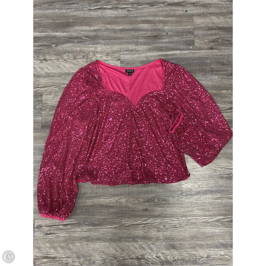 Top Long Sleeve By Torrid In Pink, Size: 1x