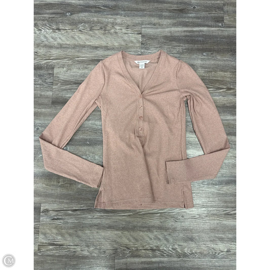 Athletic Top Long Sleeve Crewneck By Athleta In Pink, Size: Xxs