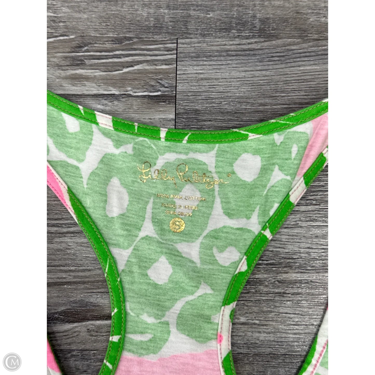 Dress Casual Short By Lilly Pulitzer In Green & Pink, Size: S