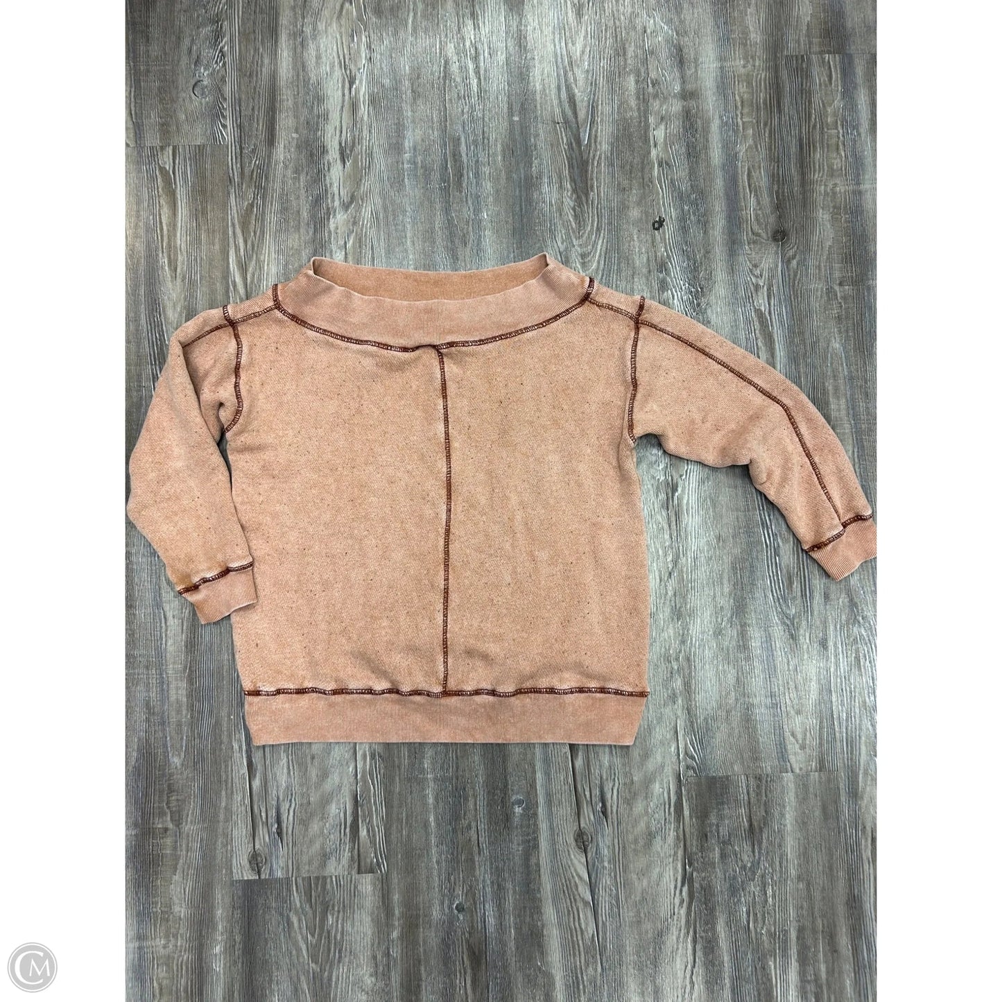 Sweatshirt Collar By Pilcro In Peach, Size: Xxs