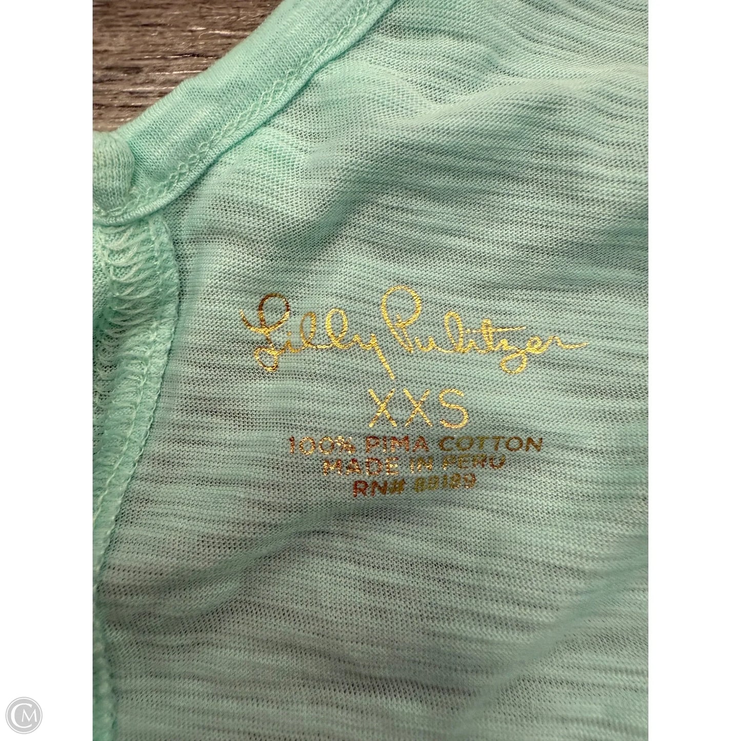 Top Sleeveless By Lilly Pulitzer In Teal, Size: Xxs