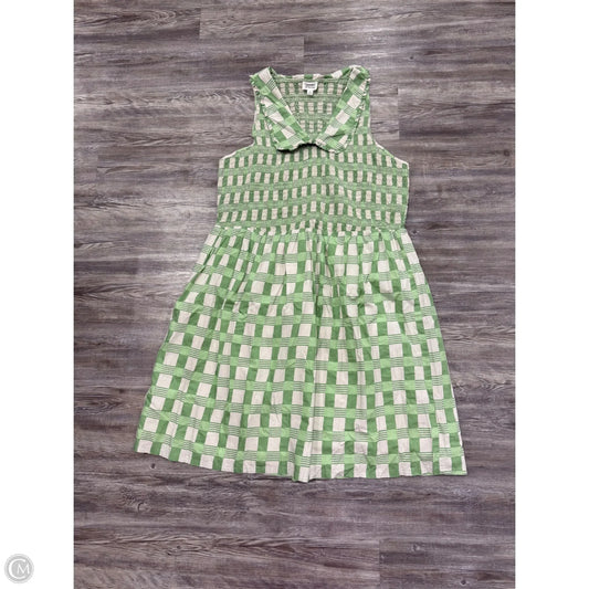 Dress Casual Midi By The Drop In Green & White, Size: 3x