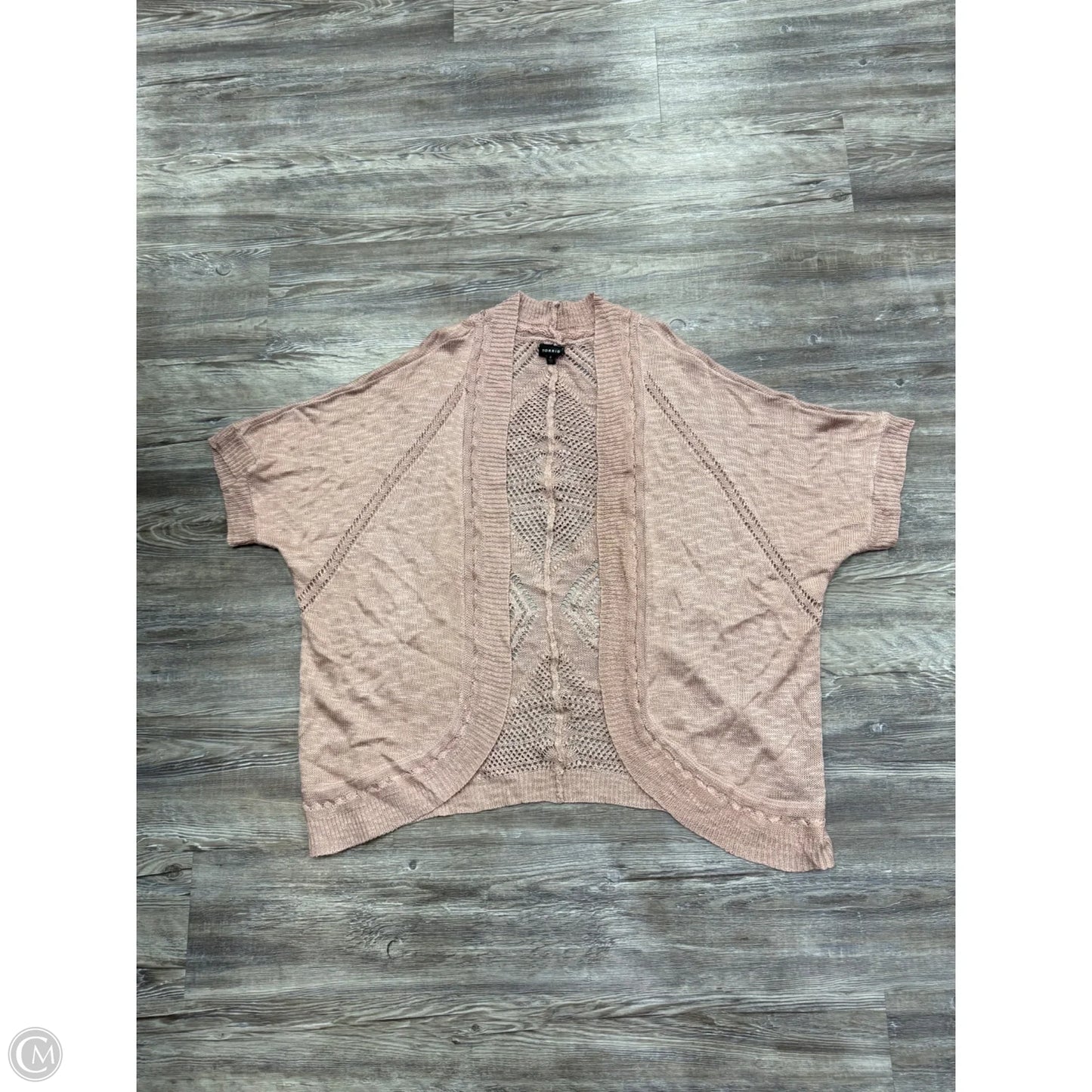 Sweater Cardigan By Torrid In Pink, Size: 4x