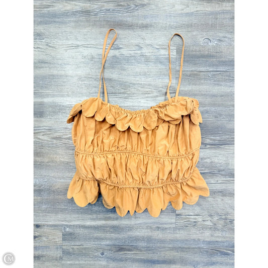 Top Sleeveless Designer By Loeffler Randall In Tan, Size: M