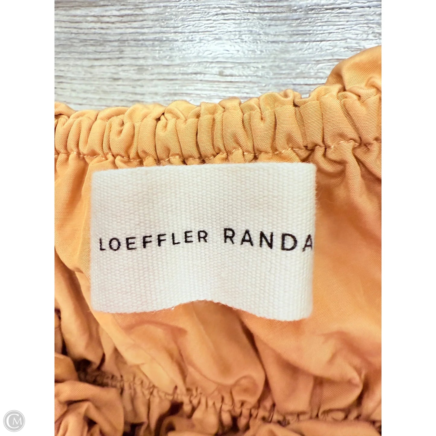 Top Sleeveless Designer By Loeffler Randall In Tan, Size: M