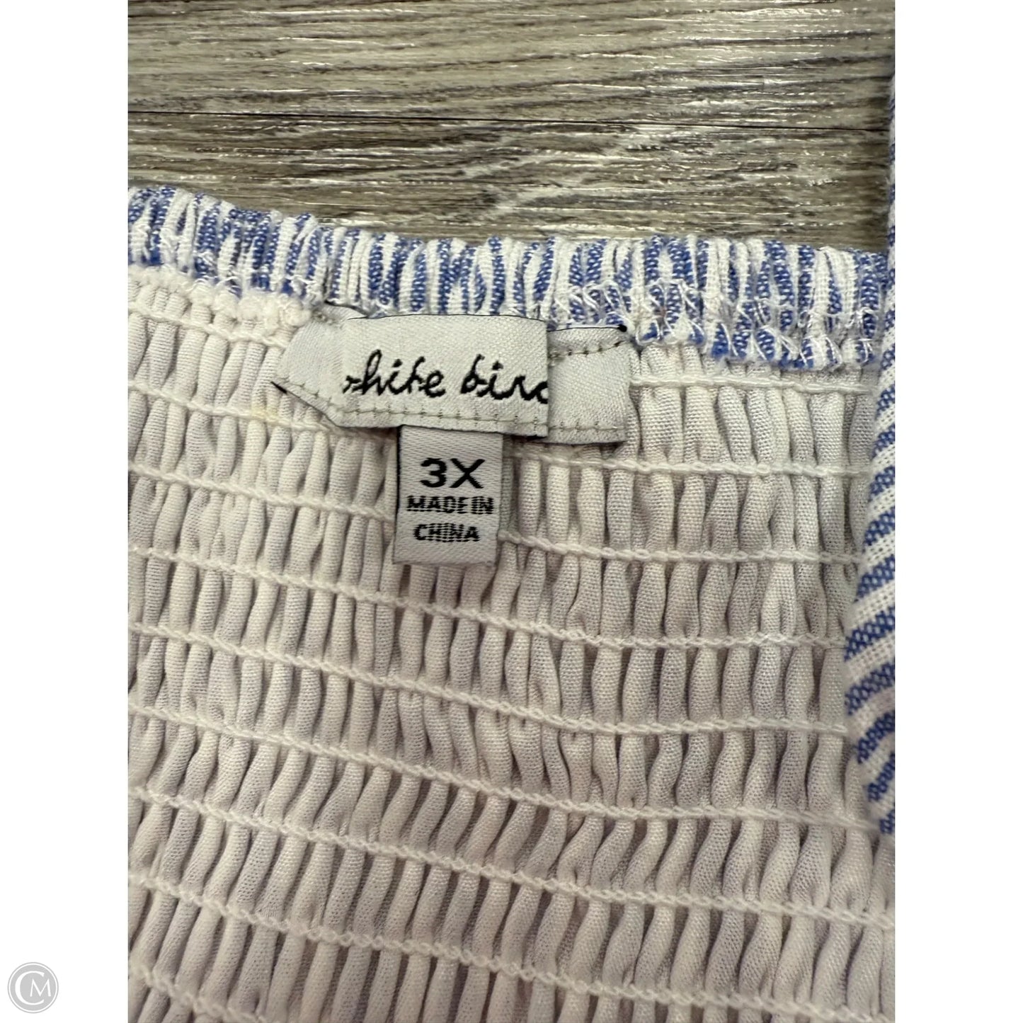 Jumpsuit Casual By White Birch In Blue & White, Size: 3x