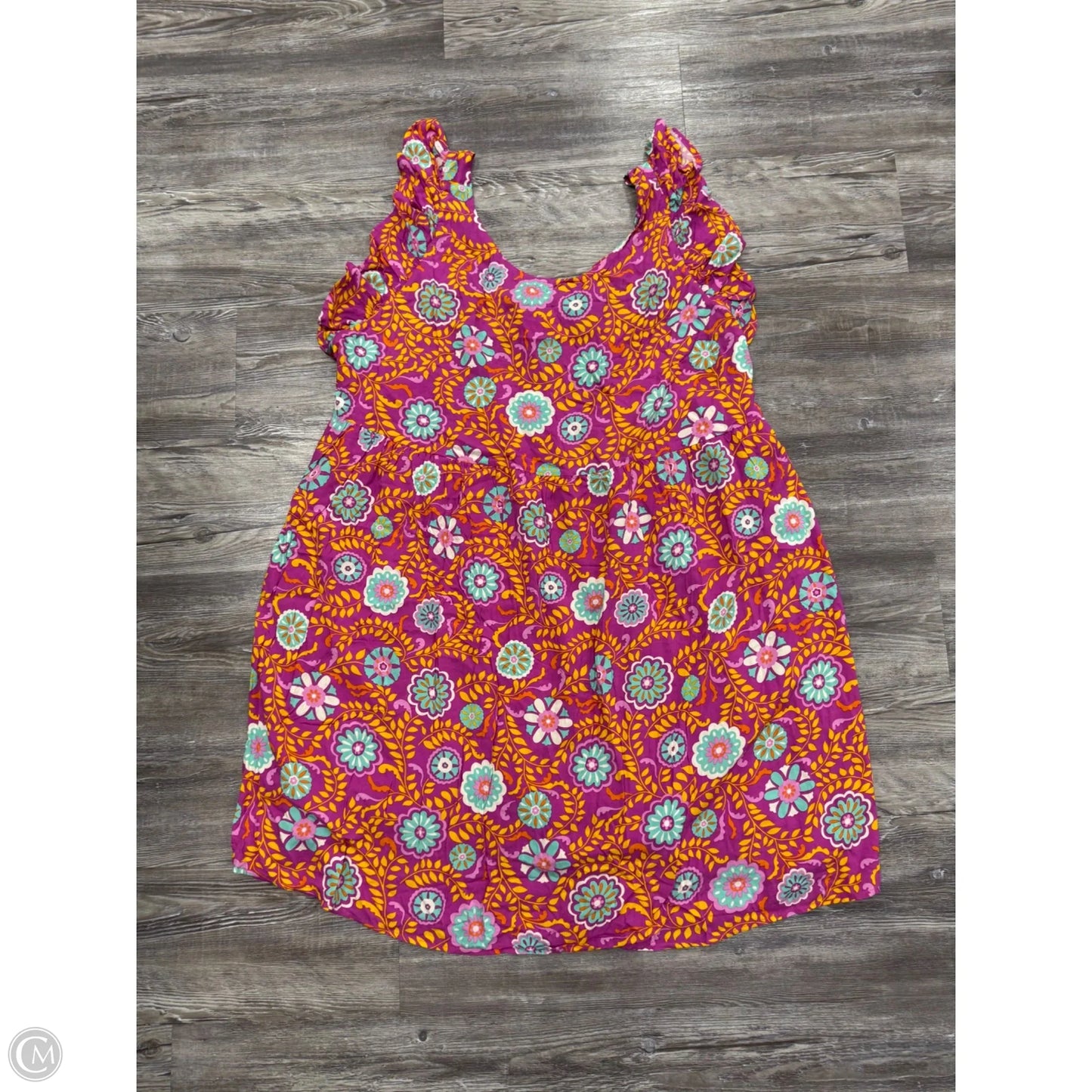 Dress Casual Short By Emily Wonder In Floral Print, Size: 2x