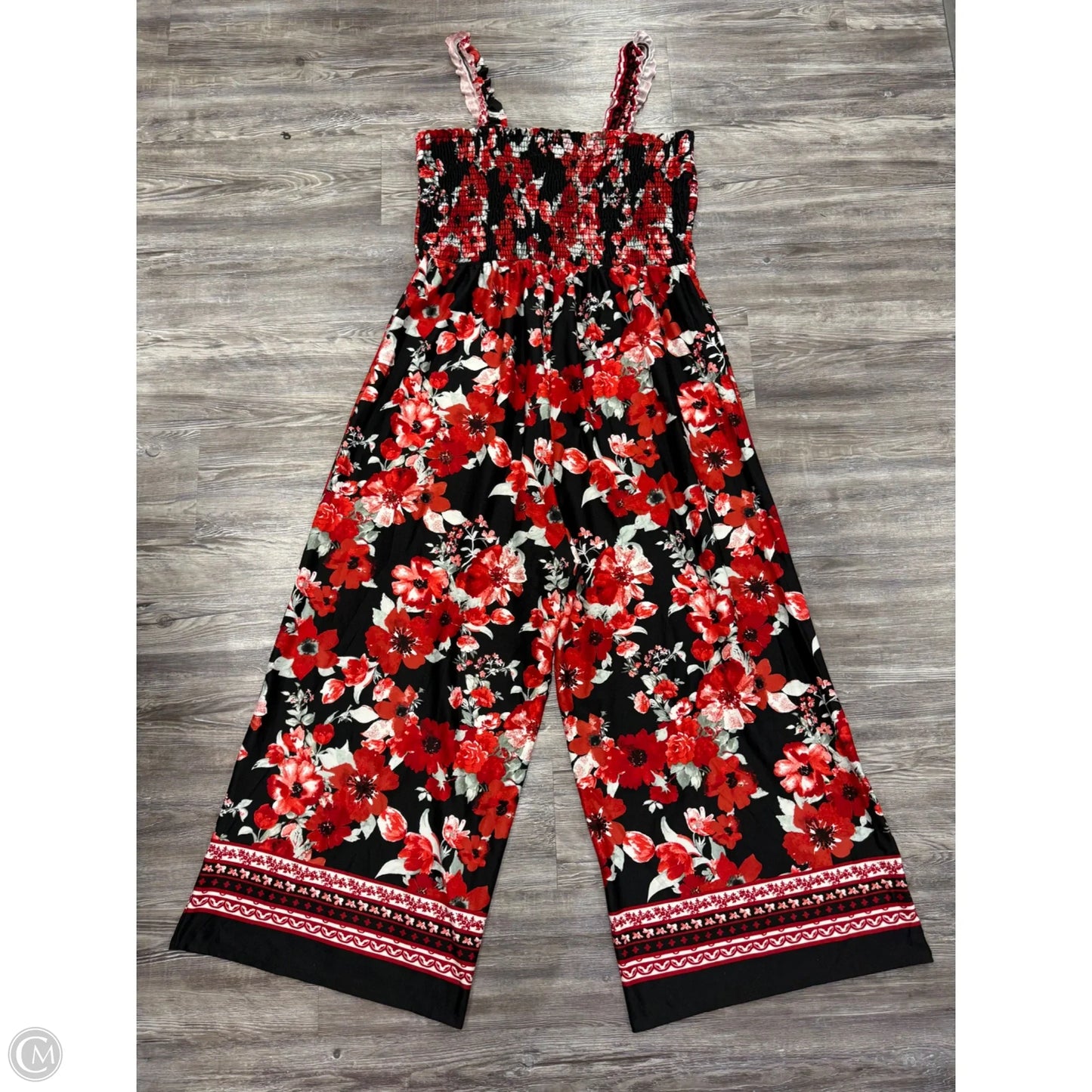 Jumpsuit By White Birch In Black & Red, Size: 3x