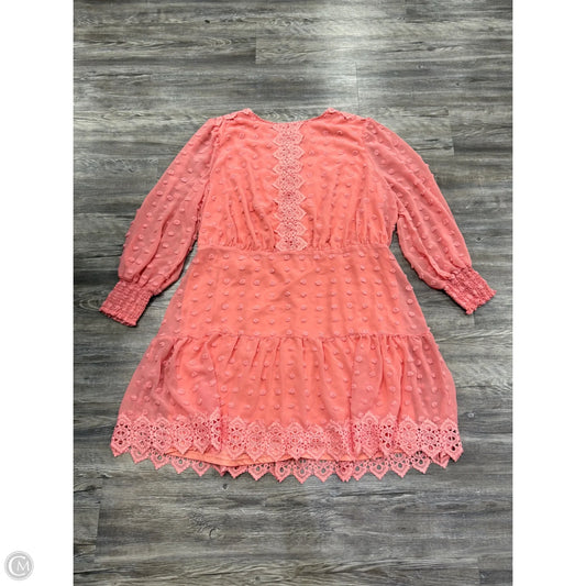 Dress Casual Short By Love X Design In Pink, Size: 4x